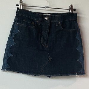 RED Valentino Denim Mini Skirt (skort) size 36 (0)